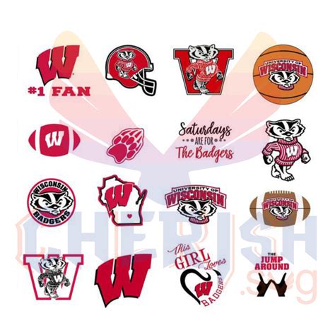 Wisconsin Badgers Logo Bundle File Svg Sport Svg Wisconsin Badgers