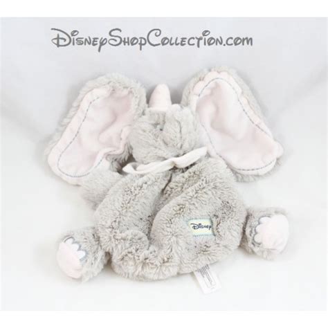 Doudou Dumbo DISNEY NICOTOY Elefante Grigio Pelo Lungo 22 Cm