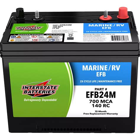 Interstate Batteries Deep Cycle Group 24 Efb Battery Academy