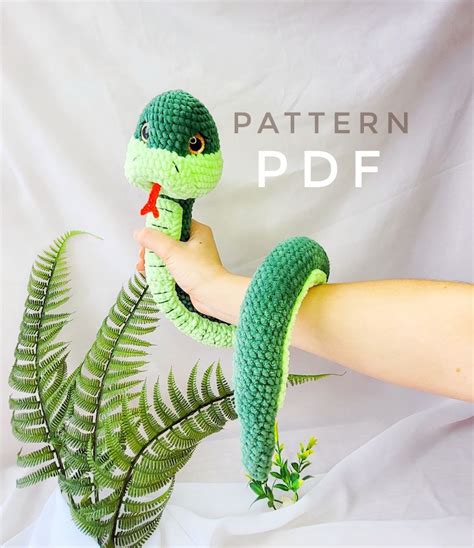 Amigurumi Pattern Snake Crochet Crochet Pattern Boa Plush Migurumi