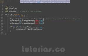 Poo Visualstudio C Consulta Clase Dispensador Tutorias Co