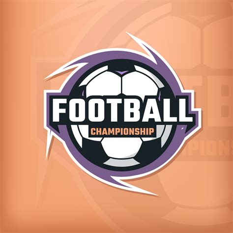 Simple football football logo design 10421327 Vector Art at Vecteezy