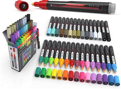 Posca Paint Markers M Fine Markers With Reversible Tips Marker Set