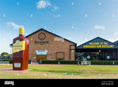 Visitors at the Bundaberg Rum distillery. Bundaberg, Queensland ...