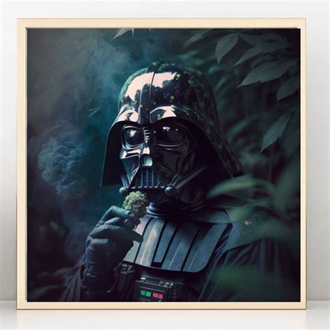 Cannabis Darth Vader STAR WARS Wall Art Digital Art Print - Etsy