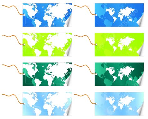 Background Ilustrasi Vektor Dari Dua Tag Apik Peta Dunia Yang Berbeda