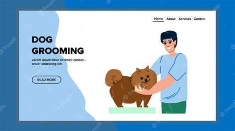 Premium Vector Dog Grooming Vector