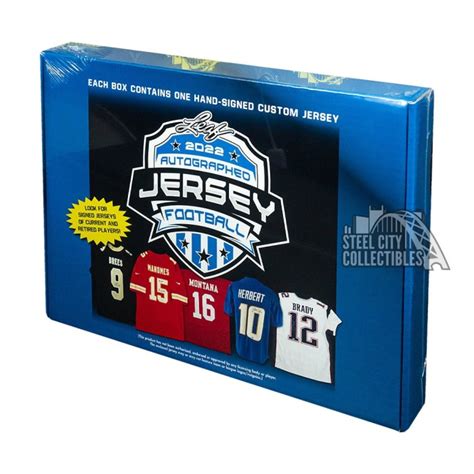 Leaf Autographed Football Jersey Edition Box Steel City Collectibles