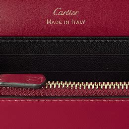 CRL3001910 - Mini wallet, C de Cartier - Cherry red calfskin, gold and cherry red enamel finish ...