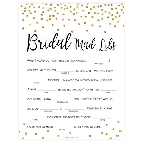 Wedding Mad Libs Free Printable Printable Word Searches