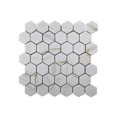 Mt Mos Hex Xl Calacatta Gold Tile And Decor