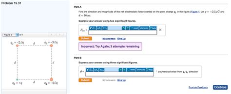 Solved Find The Direction And Magnitude Of The Net Chegg