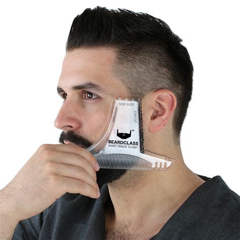 Beard Shaping Tool - 8 in 1 Multi-liner Beard Shaper Template Comb ...