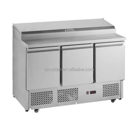 subway sandwich prep table refrigerated pizza work table pizza prep