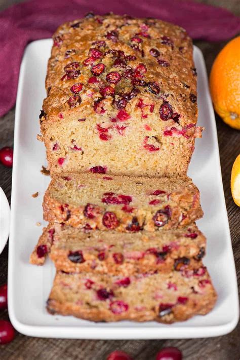 Cranberry Orange Bread Made With Fresh Cranberries Orange Zest And