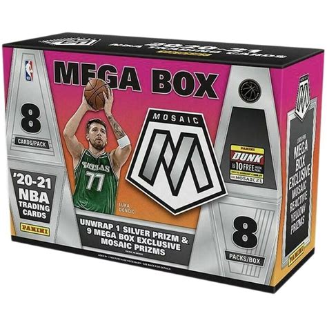 NBA 2020 21 Panini Mosaic Basketball Target Mega Box Reactive Yellow