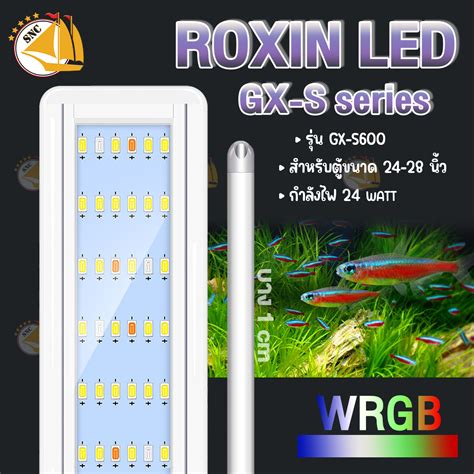 Roxin โคมไฟตปลา LED แสงไฟ WRGB ใหความสวางสง แบบหนบตปลา รน GX