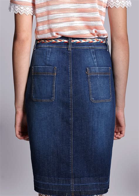 Denim Pencil Skirt