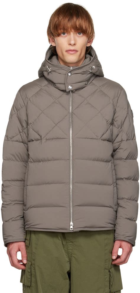 Moncler Gray Cecaud Down Jacket Ssense