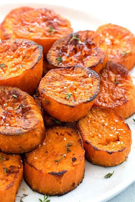 Oven Roasted Sweet Potatoes With Caramelized Crust