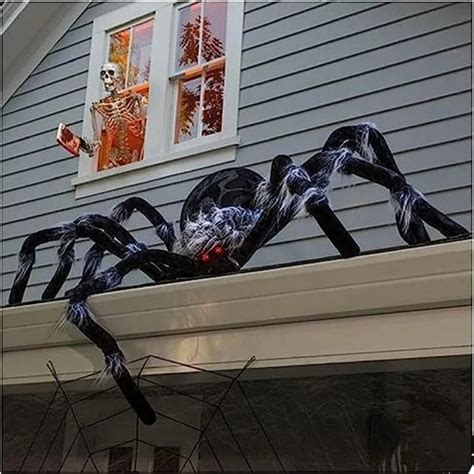 Ara A De Felpa Negra Para Decoraci N De Halloween Ara A Gigante De