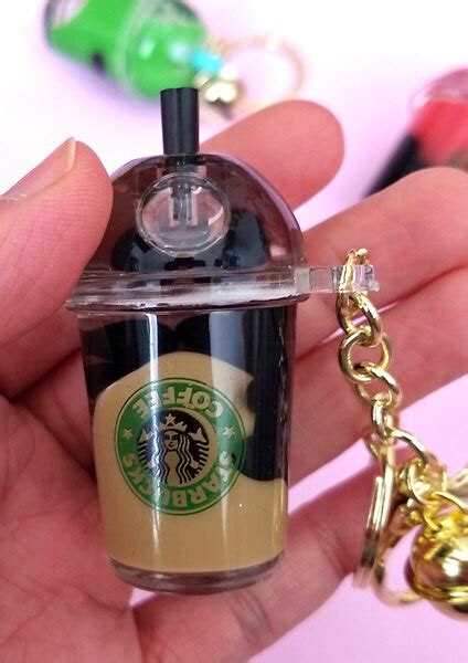 Vasos Starbucks Llavero acrílico con liquido