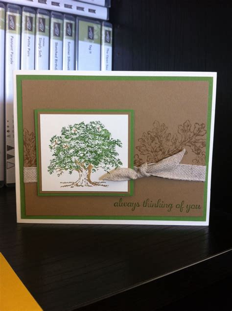 Lovely As A Tree Stampin Up Set General Card Tree Cards Masculine