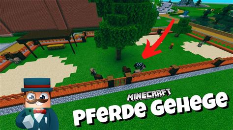 Minecraft Wir Bauen Pferdegehege Pferdegehege Minecraft Youtube