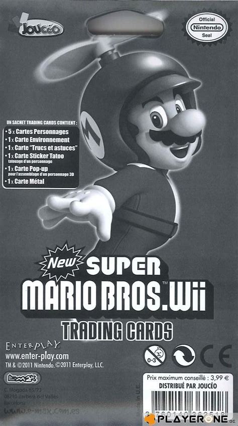 Nintendo Trading Card Super Mario Bros Wii Jeu De