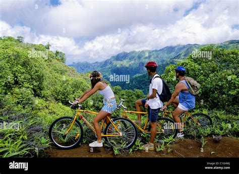 France French Polynesia Marquisas Archipelago Nuku Hiva Island Stock