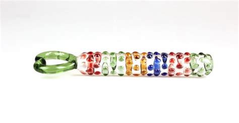 Glass Dildo Pyrex Penis Heart Shape Handle Massage Stick Pyrex Female Sex Toy