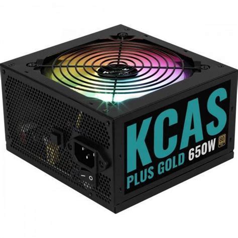 Fonte Atx Kcas W Plus Gold Pfc Ativo Aerocool Fonte De