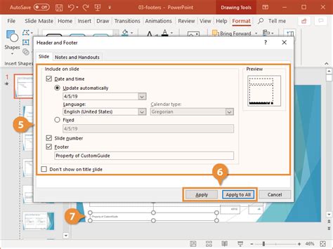 Add Slide Numbers In Powerpoint Customguide