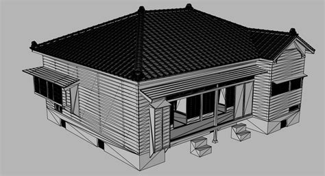 Japanese House D Model By Zyed