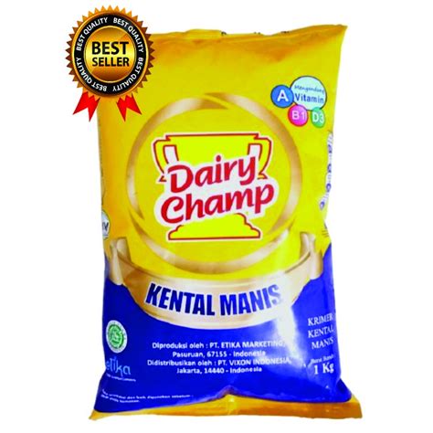 Jual Susu Krimer Kental Manis Dairy Champ Kg Kg Shopee Indonesia