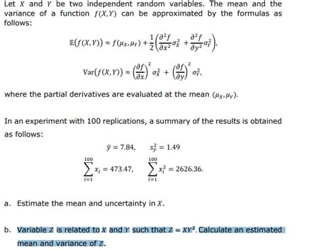 Solved Let And Be Two Independent Random Variables Chegg