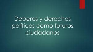 Calaméo Deberes Y Derechos Políticos Como Futuros Ciudadanos