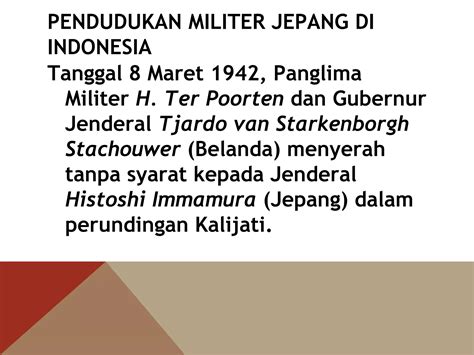 Pada Penyerahan Wilayah Indonesia Kepada Jepang Belanda Diwakili Oleh 11