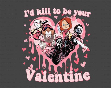 Valentines Horror Movie Characters Png Valentines Killer Love Png Valentines Horror Movies Png