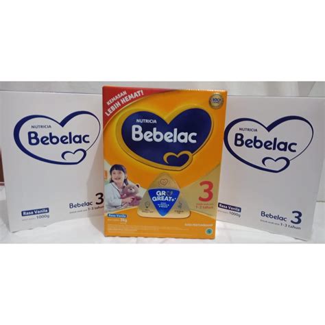 Jual Bebelac 3 Vanila Susu Pertumbuhan Bubuk 1000 Gr Dus Putih Exp