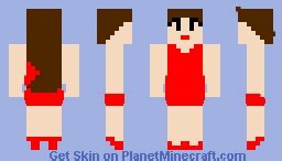 FNF Girlfriend Minecraft Skin