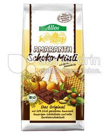 Allos Amaranth Schoko Müsli 408 0 Kalorien kcal und Inhaltsstoffe