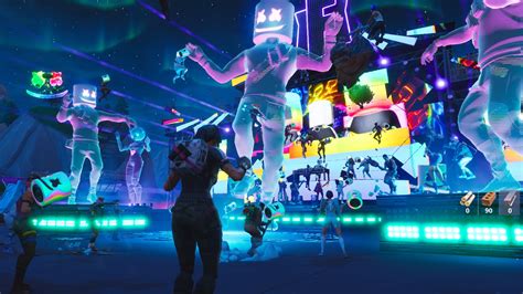 Marshmello Concert Lights Up Fortnites Pleasant Park