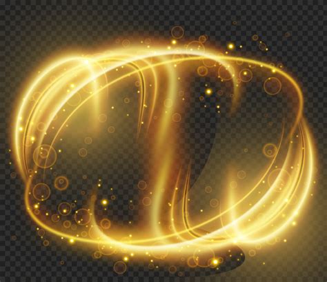 Golden Light Effects Png Image Abstract Light Effect Golden Circle