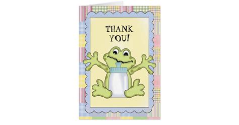 Thank You Baby Frog Greeting Card Zazzle