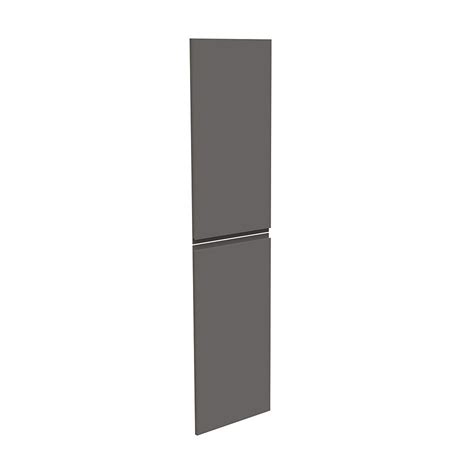 Handleless Kitchen Larder Door Pair H X W Mm Matt Dark