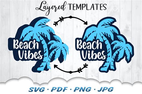 Beach Vibes Svg Bundle Summer Beach Svg Cut Files