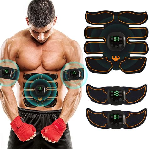 LOFFU ABS Trainer Muscle Stimulator Portable ABS Stimulator EMS Muscle