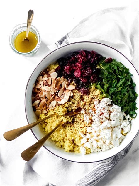 Curry Couscous Salat Mit Mandeln Und Cranberries Anna Lee EATS