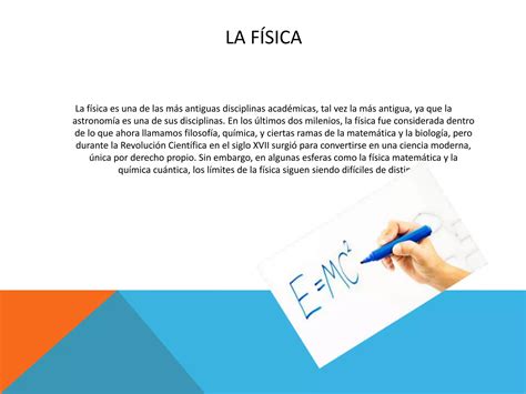 Física y la relación con otras ciencias PPT